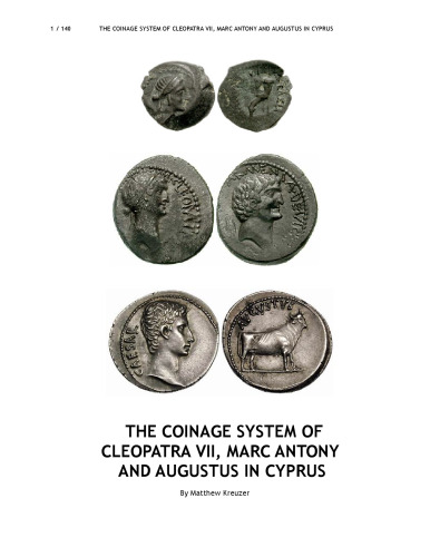 The coinage system of Cleopatra VII and Augustus in Cyprus