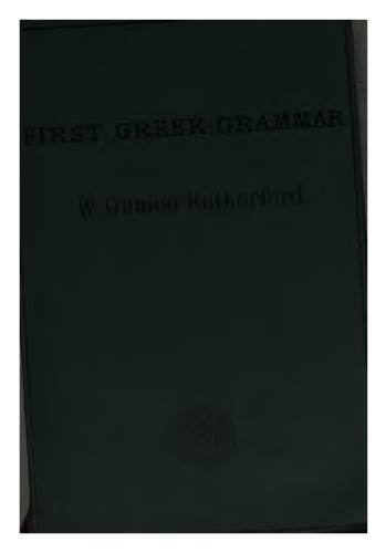 First Greek grammar