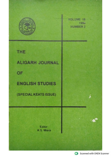 The Aligarh Journal of English Studies