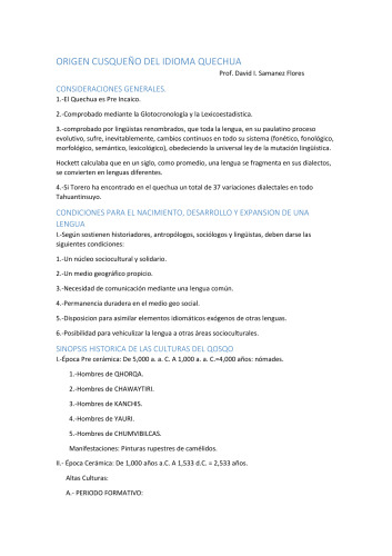 Origen cusqueño del idioma quechua [contiene afirmaciones falsas y especulativas]