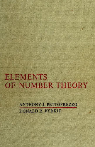 Elements of Number Theory