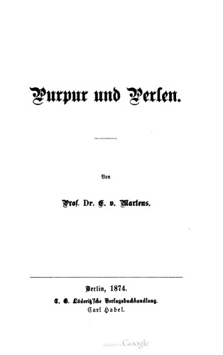Purpur und Perlen