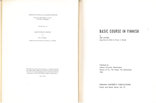 Basic course in Finnish