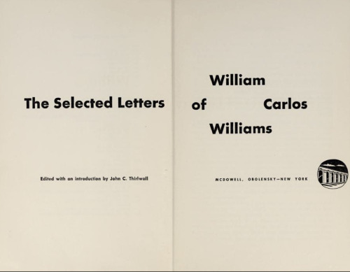 The Selected Letters of Williams Carlos Williams