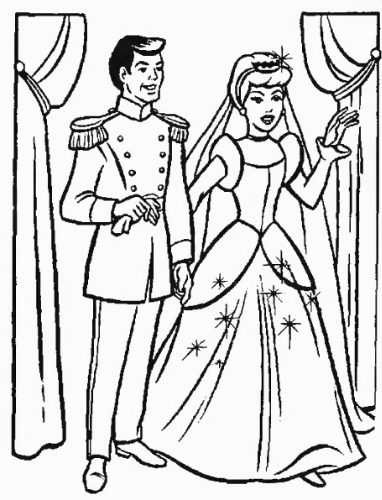 Раскраска Золушка - Cinderella
