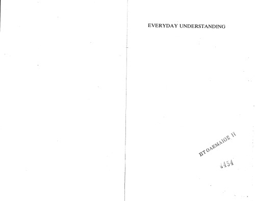Everyday understanding: Social and scientific implications