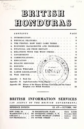 British Honduras.