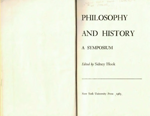 Philosophy and History