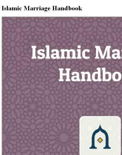 Islamic Marriage Handbook