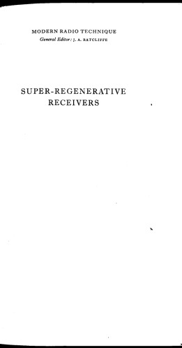 Super - regnerative Receivers