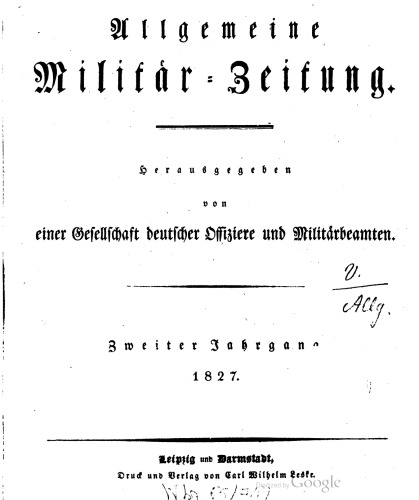 Allgemeine Militär-Zeitung