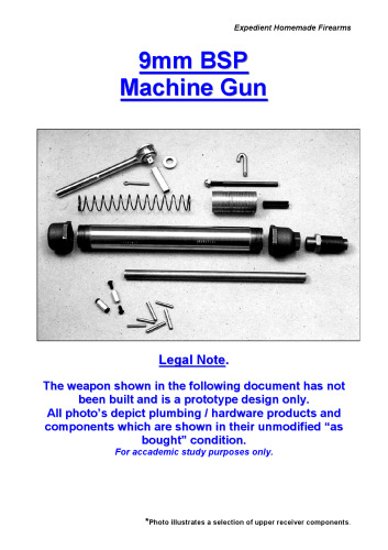 Expedient Homemade Firearms: The 9mm BSP Sub-Machine Gun