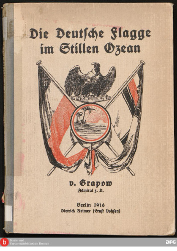 Die deutsche Flagge am Stillen Ozean