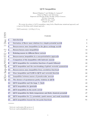 QCD Inequalities