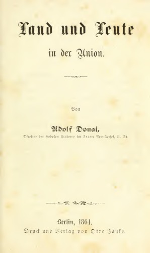 Land und Leute in der Union