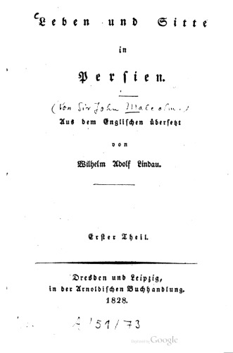 Leben und Sitte in Persien