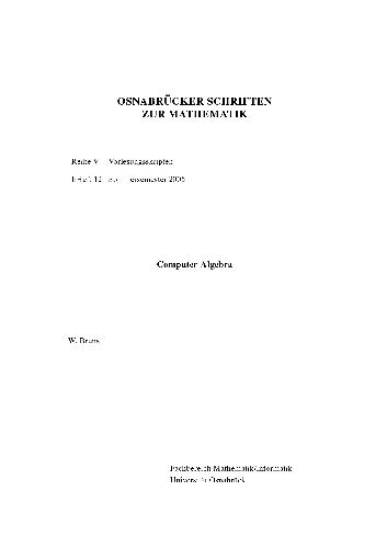 Computer-Algebra