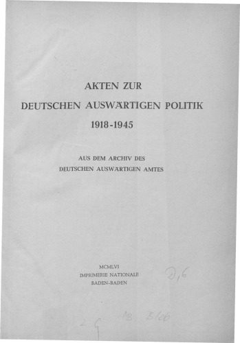 DIE LETZTEN MONATE VOR KRIEGSAUSBRUCH März bis August 1939