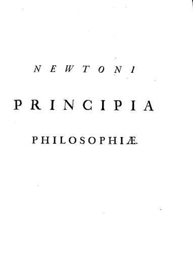 Philosophiae naturalis Principia mathematica