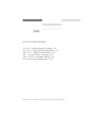 Popular culture writings