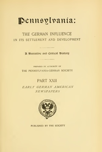 Early German American Newspapers