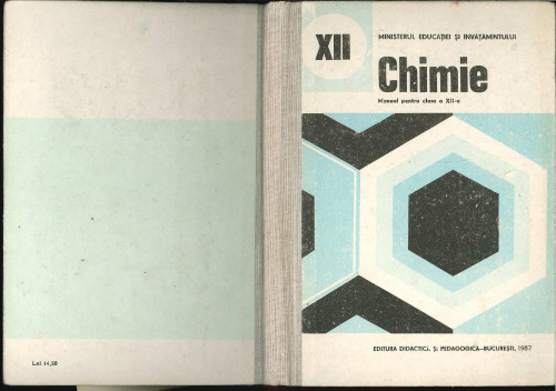 Chimie - organică avansată, tehnologie chimică, chimizare. Clasa XII-a