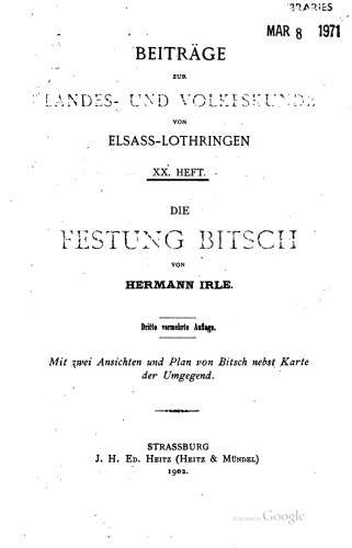 Die Festung Bitsch