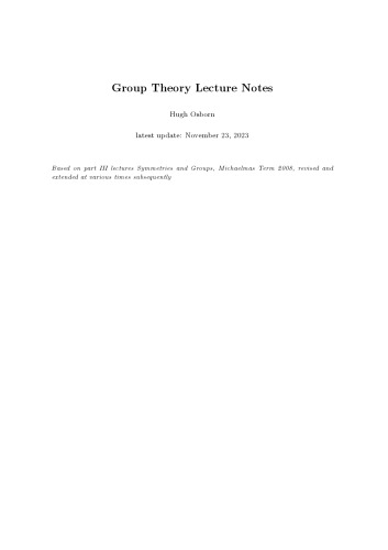 Group Theory