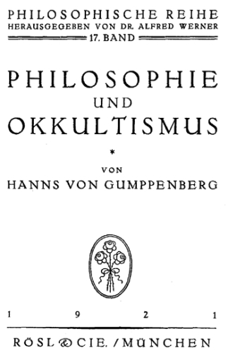 Philosophie und Okkultismus
