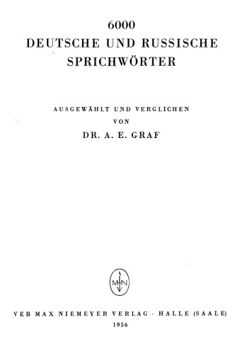 6000 deutsche und russische Sprichwörter