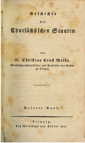 Geschichte der Chursächsischen Staaten