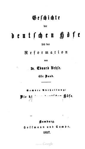 Die kleinen deutschen Höfe