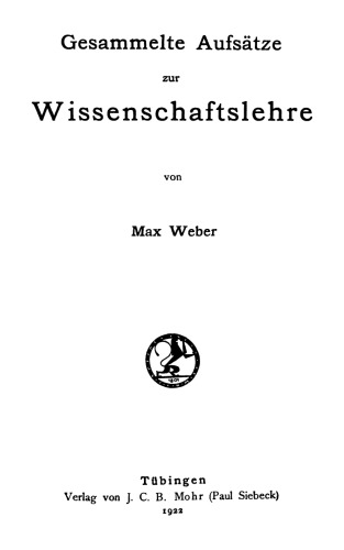 Gesammelte Aufsätze zur Wissenschaftslehre