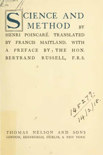 Science and Method (Science et méthode)