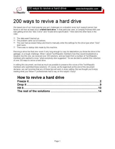200 Ways to Revive a Hard Drive pdf