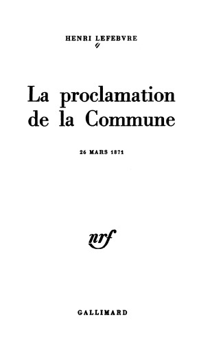 La proclamation de la Commune, 26 mars 1871