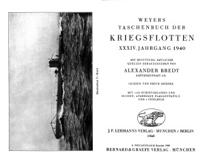 Weyers Taschenbuch der Kriegsflotten XXXIV Jahrgang 1940
