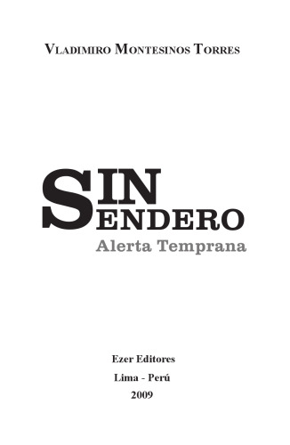 Sin Sendero: Alerta Temprana