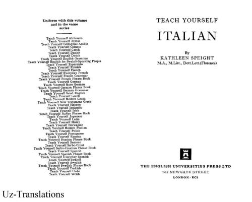 Italian: A complete course for beginners