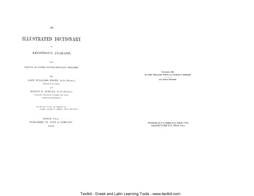 JWW Illustrated Dictionary to Xenophont's Anabasis
