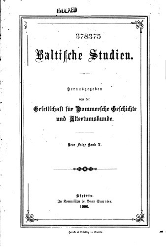 Baltische Studien