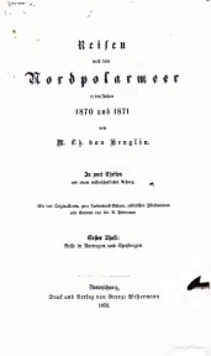 Reise in Norwegen und Spitzbergen im Jahre 1870