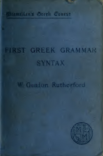 First Greek syntax