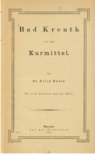 Bad Kreuth und seine Kurmittel