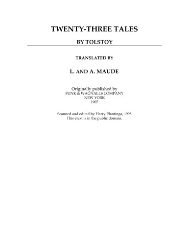 TWENTY-THREE TALES