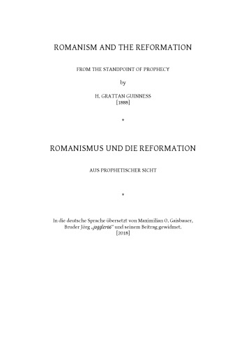 Romanismus und rEformation aus prophetischer Sicht