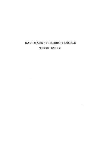 Marx-Engels-Werke (MEW) - Band 21 (Engels Mai 1883 - Dez 1889)
