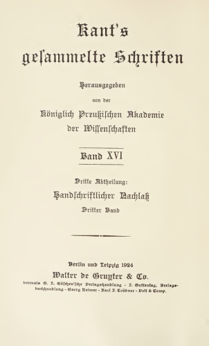 Handschriftlicher Nachlaß / Logik (Neudruck)