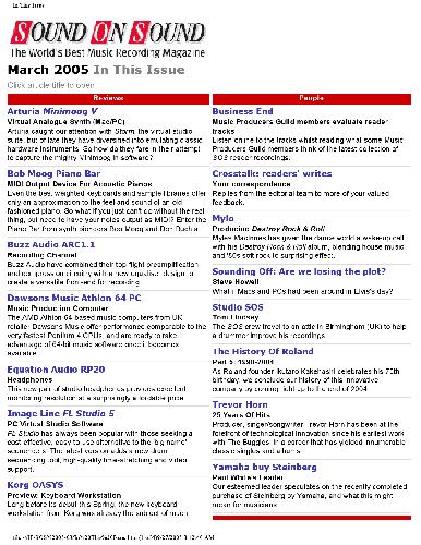 Sound on Sound (March 2005)