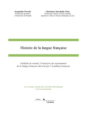 Histoire de la langue française